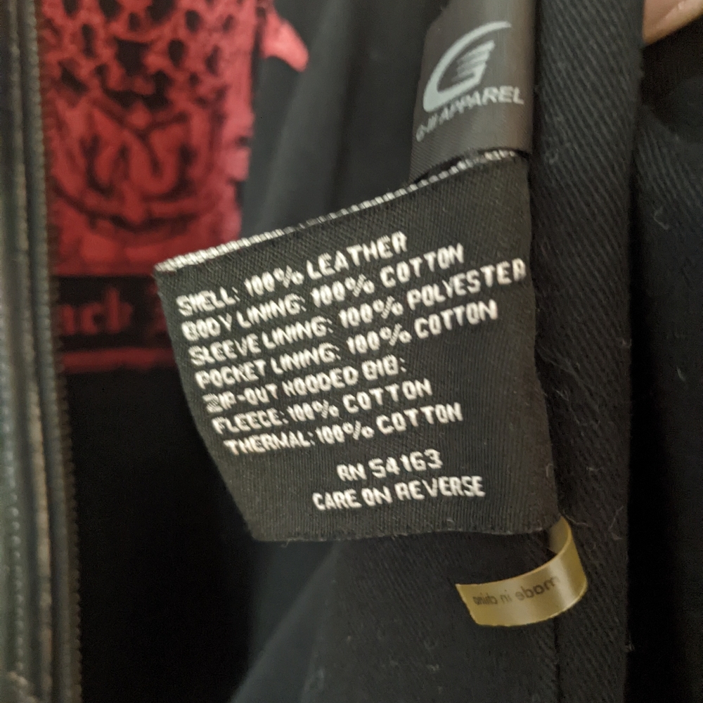 Black Rivet Leather Jacket - Picture 6 of 9